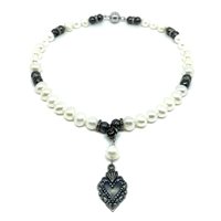 Collar Madame Black Mujer in Plata Perla MB PERLE CUORE SACRO - MB PERLE CUORE SACRO